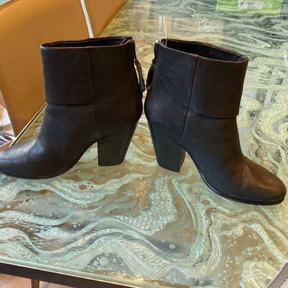 Stunning black rag and bone leather booties. - Picture 2 of 6